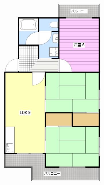 マンション ラフィーネ(3LDK/3階)の間取り写真