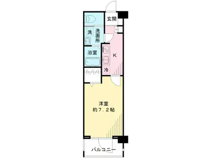 笹塚テラスレジデンス(1K/9階)の間取り写真