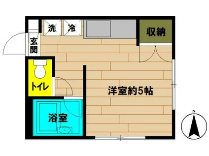 コートハウス金沢(ワンルーム/1階)の間取り写真