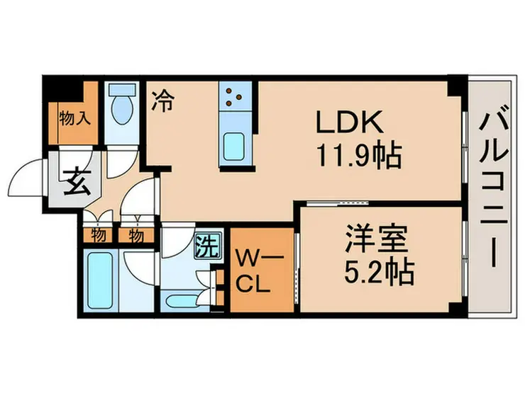 ザ・クレストタワー 7階階 間取り