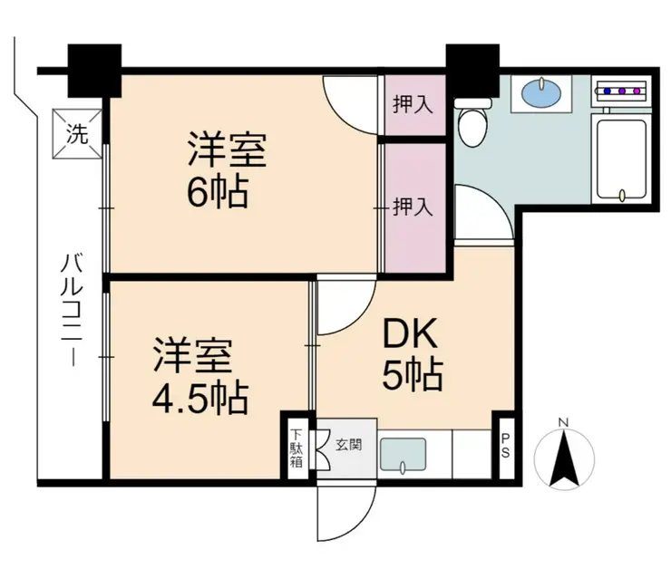 東和緑野ダイヤモンドマンション 1階階 間取り