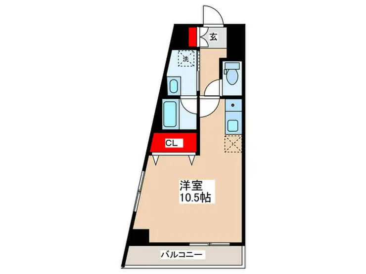 88TEES立川 5階階 間取り