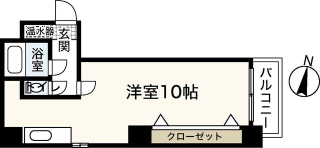 ウィンディア富士見町II番館(ワンルーム/3階)の間取り写真