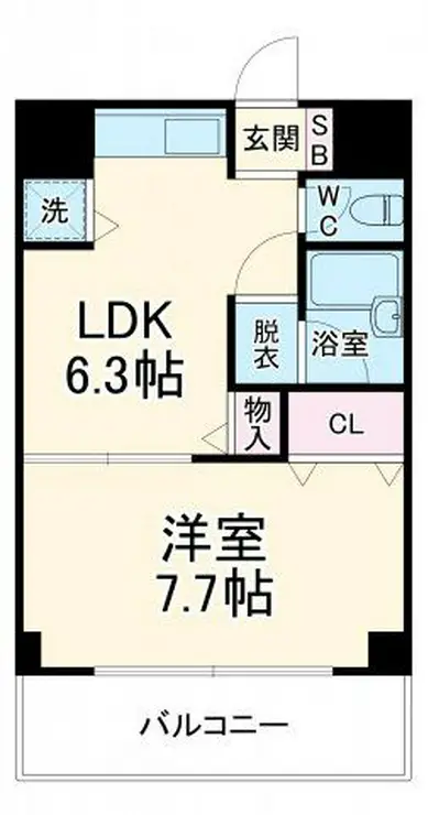 アソルティ関内大通公園 6階階 間取り