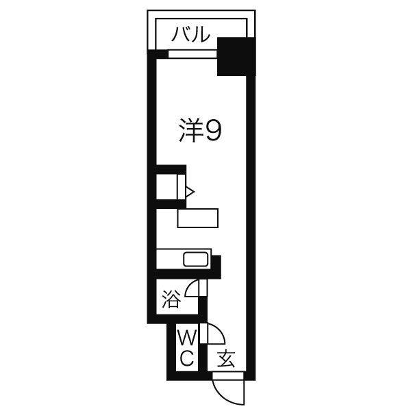 メゾン21(1K/2階)の間取り写真