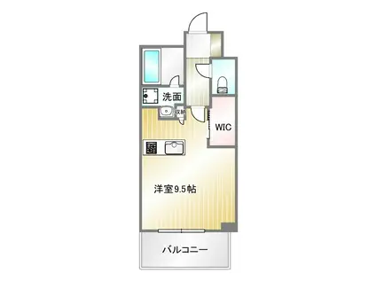 アーバネックスみなと元町(ワンルーム/2階)の間取り写真