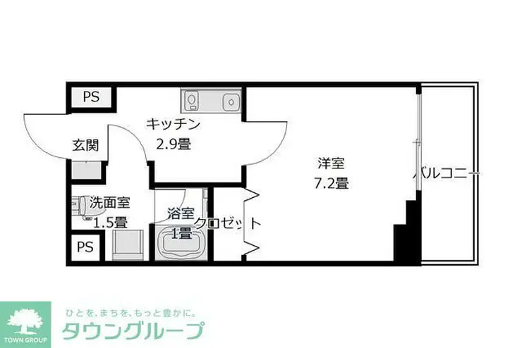ASCENT Y 津田沼 2階階 間取り