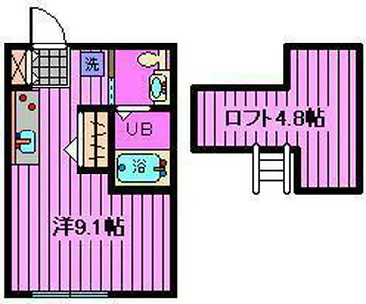 アミュレット新都心 1階階 間取り