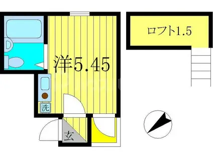 プラチナム(ワンルーム/3階)の間取り写真