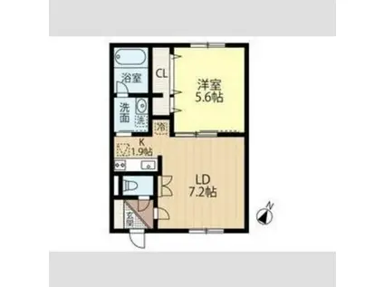 SOLEIL2・6(1LDK/1階)の間取り写真