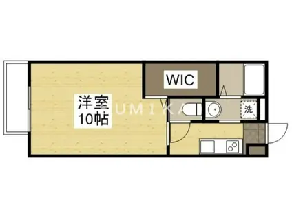 STATES MINAMI I番館 (1K/2階)の間取り写真