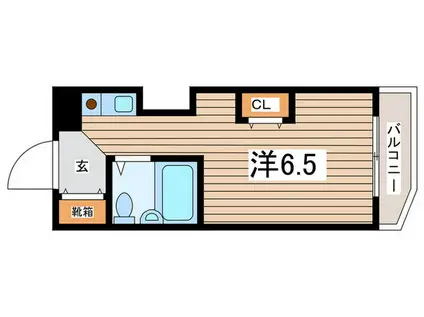 コパーズアプト綱島(ワンルーム/2階)の間取り写真