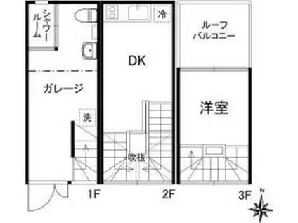 SO1522-エスオーイチゴニーニー-(1DK/1階)の間取り写真