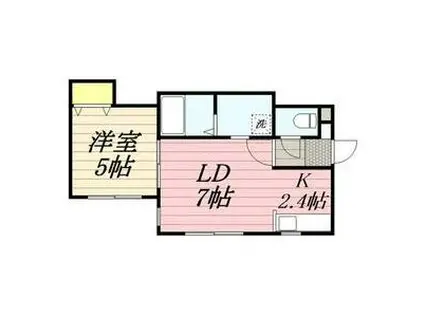 プルーオムN10(1LDK/1階)の間取り写真