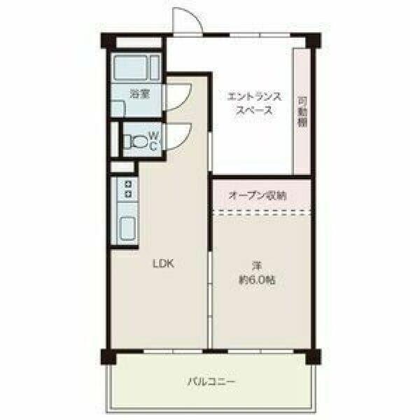 ＪＲ東海交通事業城北線 比良駅(愛知) 徒歩26分 11階建 築55年(1DK/11階)の間取り写真
