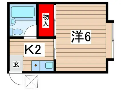 モイドーマ日吉(1K/1階)の間取り写真