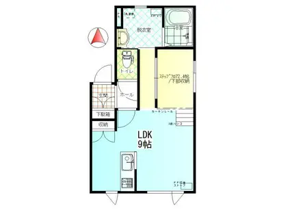 DREAMV(1DK/2階)の間取り写真