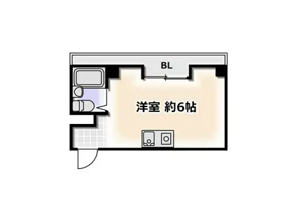 ドームシティ(ワンルーム/5階)の間取り写真