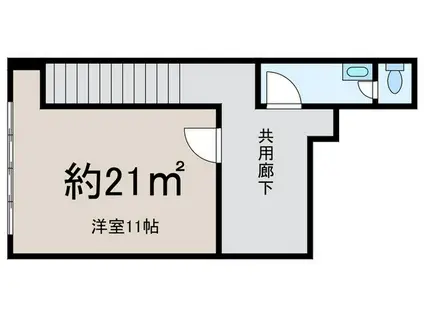 コタカビル(ワンルーム/3階)の間取り写真