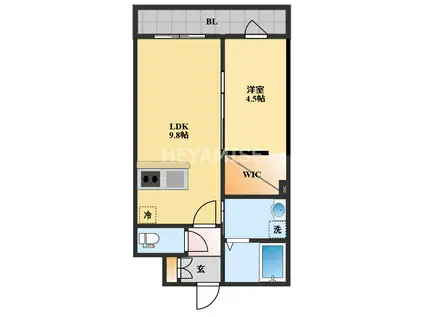 ソラリオ(1LDK/2階)の間取り写真