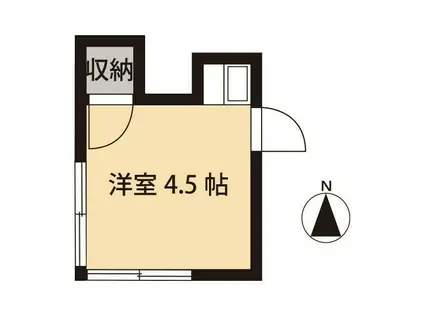 竹林コテージ第五迎賓ゲスト館(ワンルーム/1階)の間取り写真