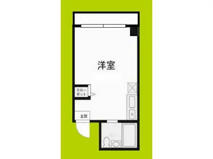 HACOSU平野本町(ワンルーム/5階)の間取り写真