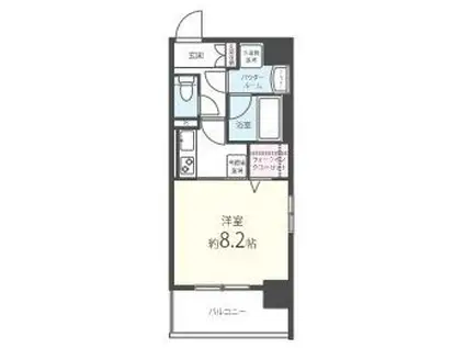 LE・CIEL天王寺(1K/5階)の間取り写真