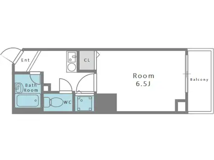 TATディナスティ西本町(1K/8階)の間取り写真