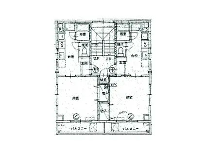クアドラダパルケ(1K/4階)の間取り写真