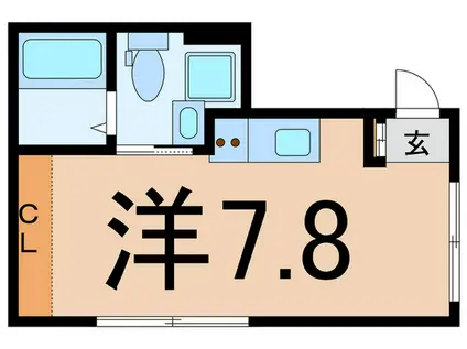 東神奈川2丁目工事(ワンルーム/4階)の間取り写真