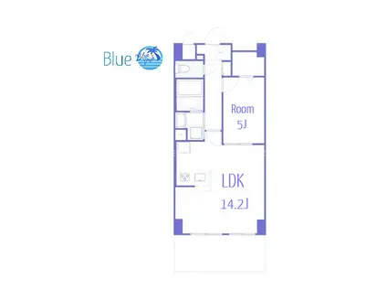 ルミナーレ・テラス二俣川(1LDK/5階)の間取り写真