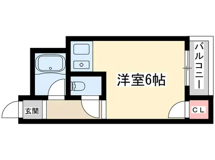 サンロイヤル柴島パート1(ワンルーム/1階)の間取り写真