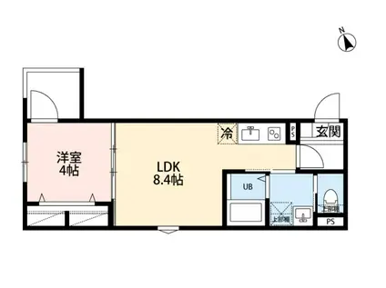 ROBOT HOME 上溝(1LDK/3階)の間取り写真