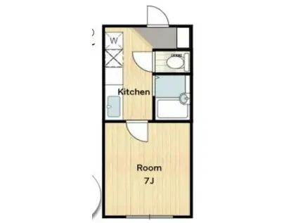 富士ビル(1K/4階)の間取り写真