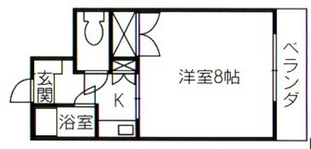 ハーモニー光町(1K/3階)の間取り写真