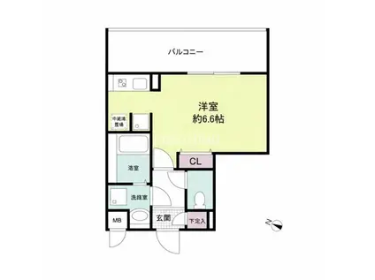 ベクス福島(ワンルーム/8階)の間取り写真