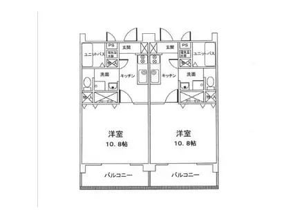 アビリティ西平原LO(1K/1階)の間取り写真