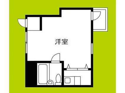 ユーロハイツ高津(1K/6階)の間取り写真