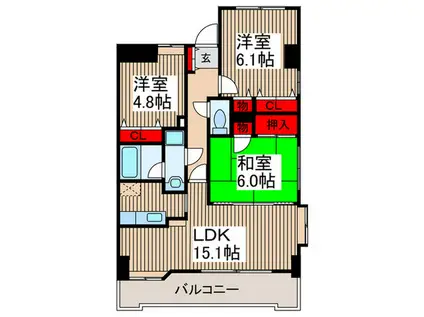 アン・リミエール(3LDK/4階)の間取り写真