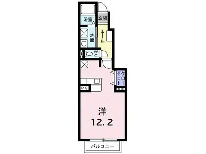 メゾン・アヴァンセ(ワンルーム/1階)の間取り写真