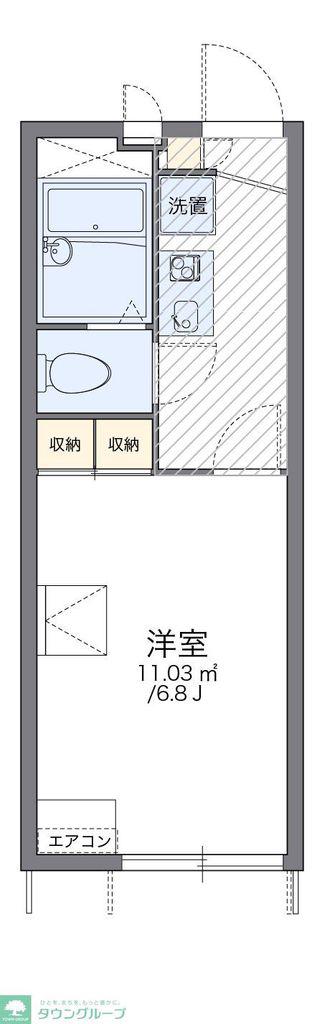 レオパレス小柳町III(1K/1階)の間取り写真