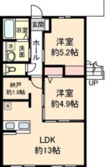 CANTISLAZYII(2LDK/1階)の間取り写真