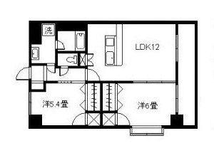 AHKUTY東谷山III(2LDK/6階)の間取り写真