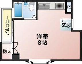 枚方パークアイランド125(ワンルーム/2階)の間取り写真