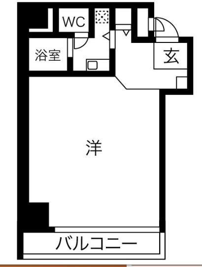 ディアコート船場(1K/10階)の間取り写真