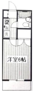 リブェールJ(1K/3階)の間取り写真