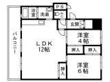 サルヴァトーレ本城(2LDK/3階)の間取り写真