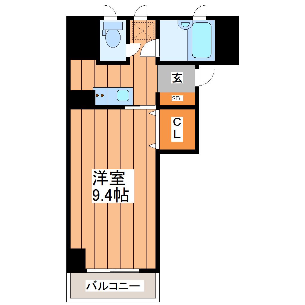 アルヴェール17(1K/2階)の間取り写真