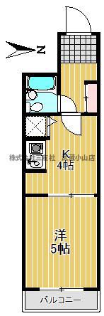 センチュリー学芸大(1K/2階)の間取り写真