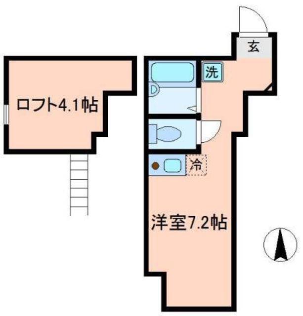 アペックス・堀切V(ワンルーム/2階)の間取り写真